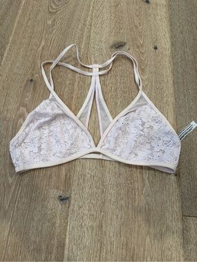Free People Lace Bralette in Pale Blush Pink